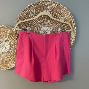 Women’s High-Rise Tailored Shorts - A New Day - Pink - Size 12